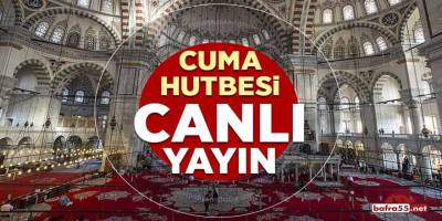 Bafra Yıldız camiinden Cuma vaazı