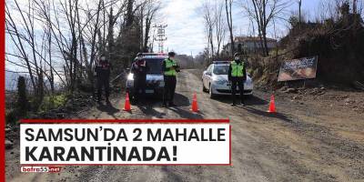 Samsun'da 2 mahalle karantinada