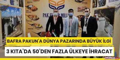 Bafra Pakun'a dünya pazarında büyük ilgi