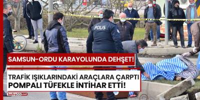 Samsun-Ordu karayolunda intihar eden genç dehşet saçtı