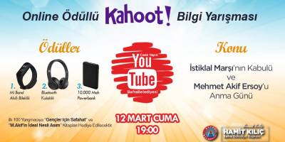 BAFRA BELEDİYESİ'NDEN GENEL KÜLTÜR TEMALI ÖDÜLLÜ ONLİNE BİLGİ YARIŞMASI