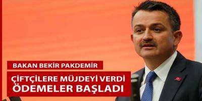 Bakan Pakdemir, Müjdeyi verdi