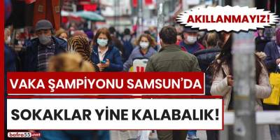 Vaka şampiyonu Samsun'da sokaklar yine kalabalık!