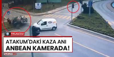 Atakum'daki kaza anı anbean kamerada!