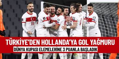 Türkiye Hollanda'yı devirdi