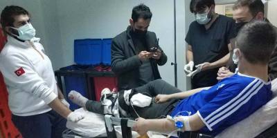 Saldırıya uğrayan genç hastaneye kaldırıldı