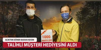 Acıktım Döner Baran Kesim Çekilişi Yapıldı