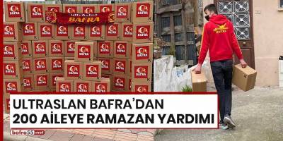 Ultraslan Bafra'dan 200 aileye Ramazan yardımı