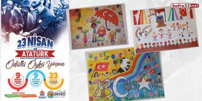 Atakum'da '23 Nisan ve Atatürk' yarışmasının kazananları belli oldu