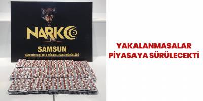 Samsun'da 2 bin 212 adet uyuşturucu hap ele geçirildi