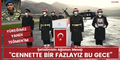 Şehit teğmenin ağlatan fotoğrafı. Cennette bir fazlayız!