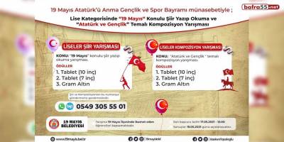 19 Mayıs Belediyesi’nden “19 Mayıs’a özel” yarışma