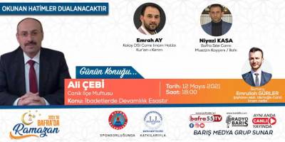 "2021'de Bafra'da Ramazan" Konuk: Ali Çebi “Canik İlçe Müftüsü”