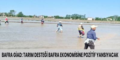 BAFRA GİAD: TARIM DESTEĞİ BAFRA EKONOMİSİNE POZİTİF YANSIYACAK