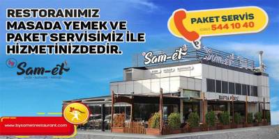 By Samet'in gün boyu paket ve masa servisi devam ediyor