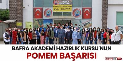 Bafra Akademi Hazırlık Kursu'nun POMEM başarısı