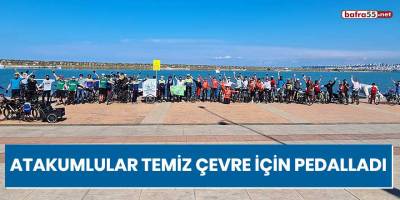 Atakumlular temiz çevre için pedalladı