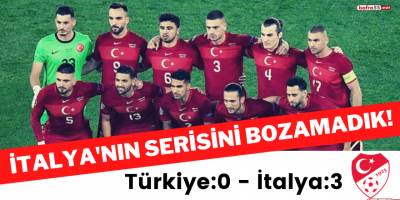 İtalya'nın serisini bozamadık! Türkiye: 0 - İtalya: 3