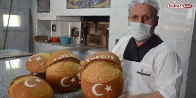 Bu fırından çıkan ekmekler 'ay-yıldızlı'