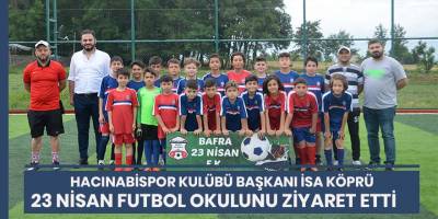 Hacınabispor Kulübü Başkanı İsa Köprü'den gençlere destek