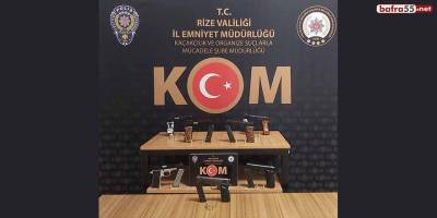 Rize'de silah kaçakçılığı operasyonu