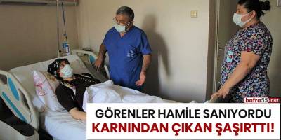 Görenler hamile sanıyordu, karnından çıkan şaşırttı