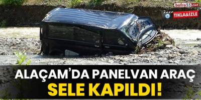 Alaçam'da panelvan araç sele kapıldı!