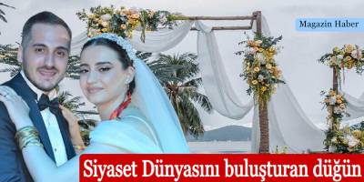 Simge Ufuk Öksüz çifti muhteşem düğünde dünyaevine girdi