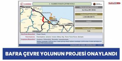 Bafra Çevre Yolu'nun projesi onaylandı