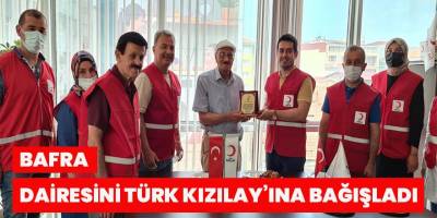 Dairesini Türk Kızılay’ına bağışladı