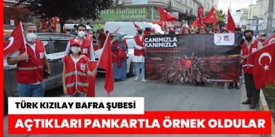 Açtıkları Pankartla Örnek Oldular
