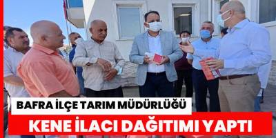 Bafra İlçe Tarım  Müdürlüğü’ünden kene İlacı Dağıtımı