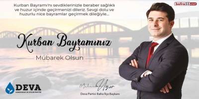 Başkan Uyar'dan Kurban Bayramı tebriği