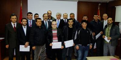 DOĞALGAZ KURSİYERLERİ BELGELERİNİ ALDI