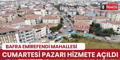 Emirefendi Cumartesi Pazarı hizmete girdi
