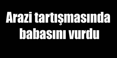 Arazi tartışmasında babasını vurdu