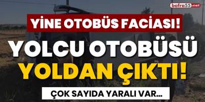 Uşak'ta yolcu otobüsü yoldan çıktı! 33 yaralı