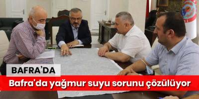 Bafra'da yağmur suyu sorunu çözülüyor