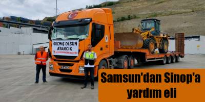 Samsun'dan Sinp'a yardım eli