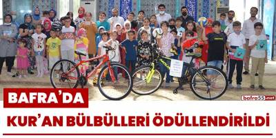 Bafra'da Kur'an bülbülleri ödüllendirildi