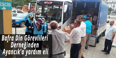 Bafra Din Görevlileri Derneğinden Ayancık'a yardım eli