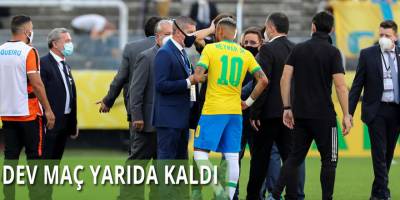 Brezilya Arjantin Maçı Yarım Kaldı!