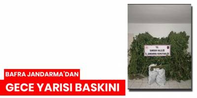 Bafra Jandarma’dan Gece yarısı Baskını