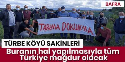 Türbe Mahalle sakinleri sebze ve meyve hali istemiyor