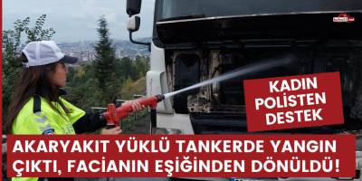 Akaryakıt yüklü tankerde yangın çıktı, facianın eşiğinden dönüldü