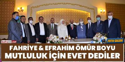 Fahriye & Efrahim ömür boyu mutluluk için evet dediler