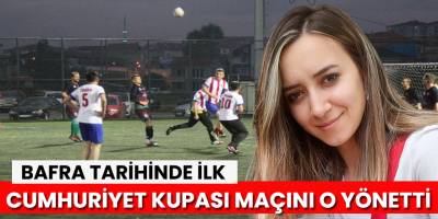 Turnuvanın ilk kadın hakem heyecanı