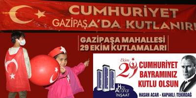 Bafra’da Coşkulu Cumhuriyet Bayramı Kutlaması