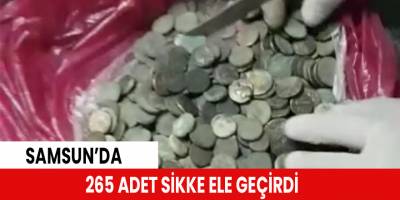 265 adet sikke ele geçirdi