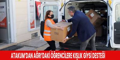 Atakum‘dan Ağrı’daki öğrencilere kışlık giysi desteği